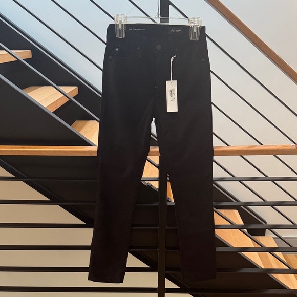 NWT AG Jeans Mari Slim Straight Jeans with Velvet-Feel Finish - Size 26 - Picture 2 of 10